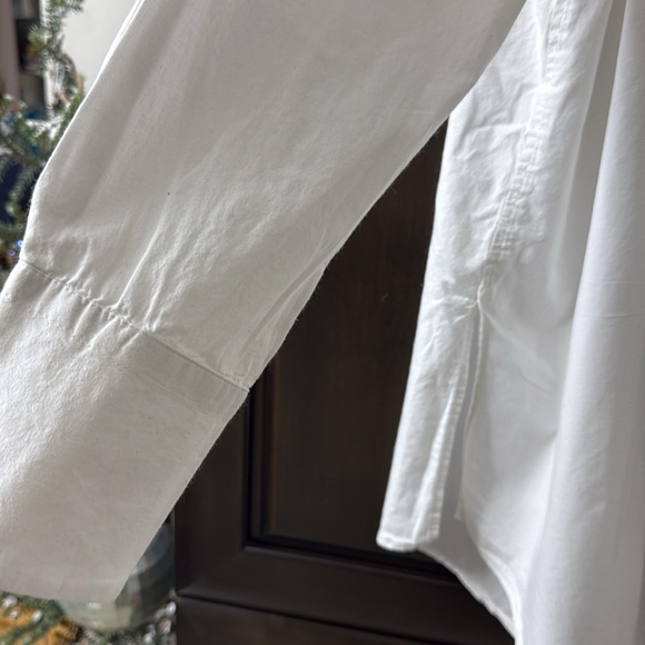 RD Style White Casual Button Down oversized boyfriend Shirt - Picture 6 of 9